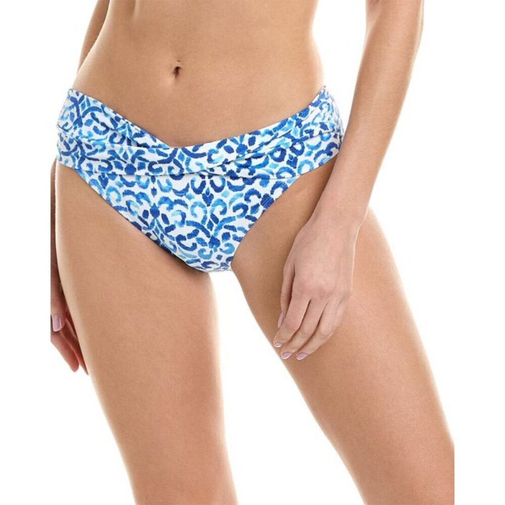 Tommy Bahama Scrolls High-Waist Twist-Front Bikini Bottoms Medium